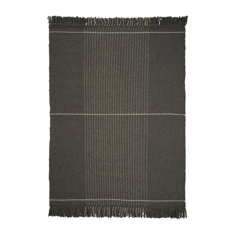 Awakened Mind Wollteppich 200 x 300cm Charcoal van Linie Design – productfoto