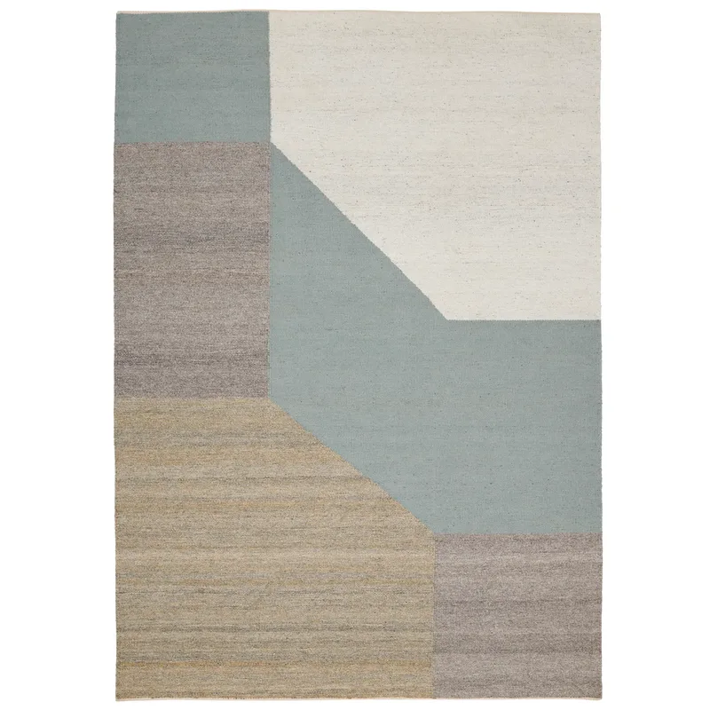Blocchi Teppich 140 x 200cm Aqua von Linie Design – Produktfoto