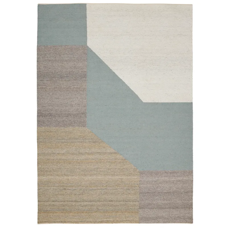 Blocchi Teppich 170 x 240cm Aqua von Linie Design – Produktfoto