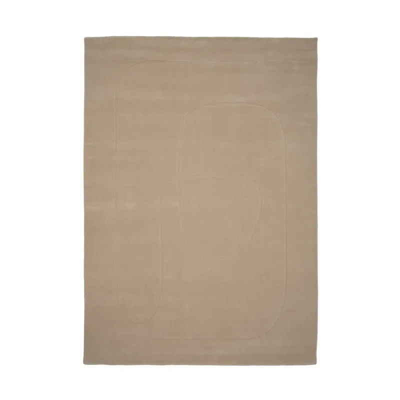 Cursive Expanse Teppich Beige, 250x350 cm von Linie Design – Produktfoto