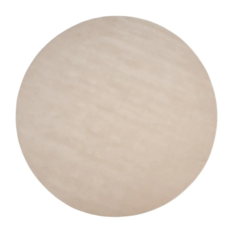 Halo Cloud Wollteppich rund Beige, Ø250 cm van Linie Design – productfoto