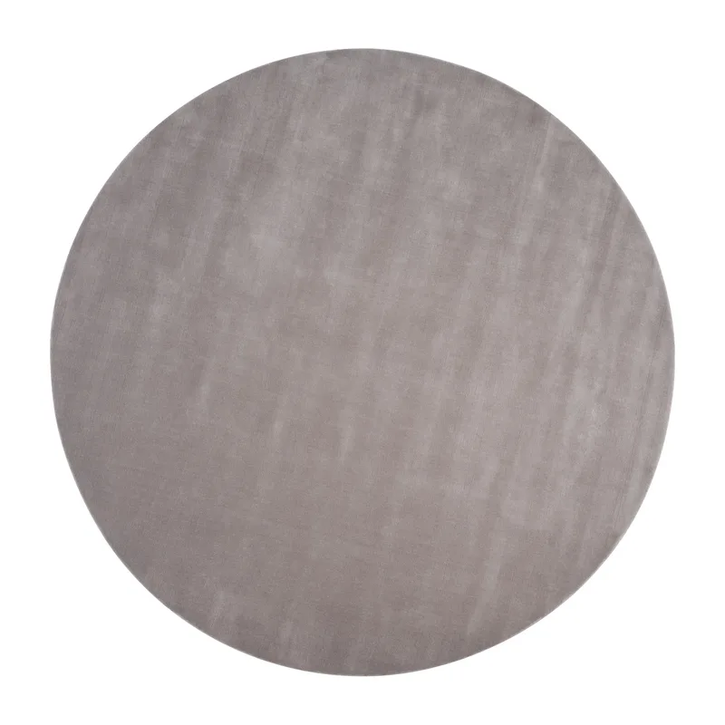 Halo Cloud Wollteppich rund Light grey, Ø250 cm van Linie Design – productfoto