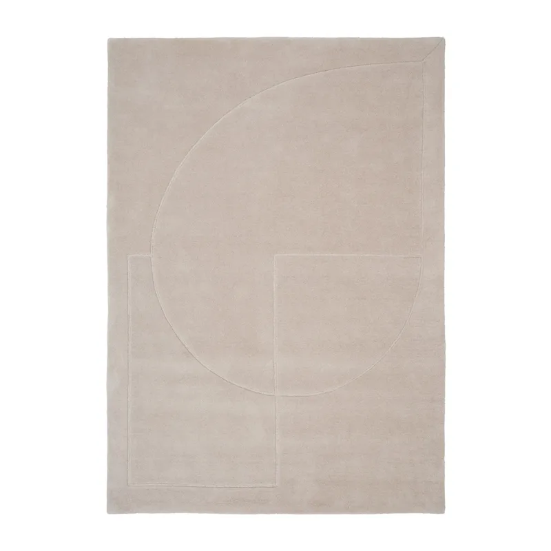 Lineal Poem Wollteppich Beige, 250 x 350cm von Linie Design – Produktfoto