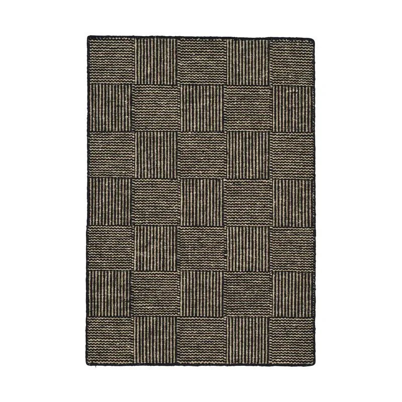 Linie Design Chess Teppich Schwarz, 250x250 cm by Linie Design – product photo