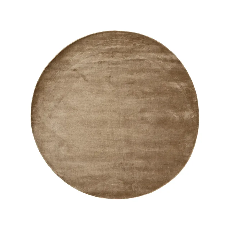 Lucens Teppich rund Mustard fra Linie Design – produktbillede