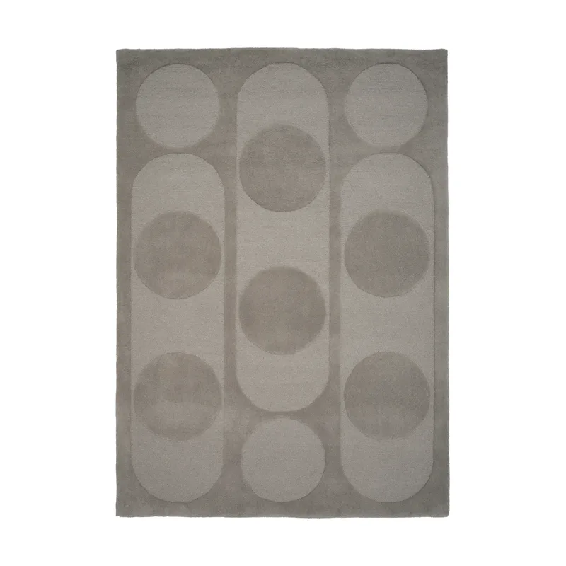 Orb Alliance Wollteppich Grey, 140 x 200cm van Linie Design – productfoto