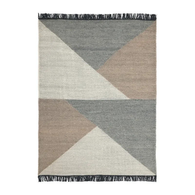 Skuld Wollteppich Light grey, 170 x 240cm från Linie Design – produktbild