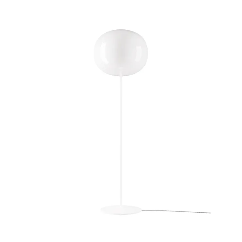 Volum 42 Vloerlamp Short Glossy Wit - Lodes - Woonkamer - Glas von Lodes – Produktfoto