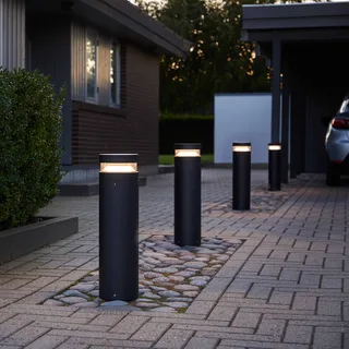 Baldur LED tuinpadverlichting, hoogte 60 cm, aluminium van LOOM DESIGN in Zwart – productfoto 2 van 3