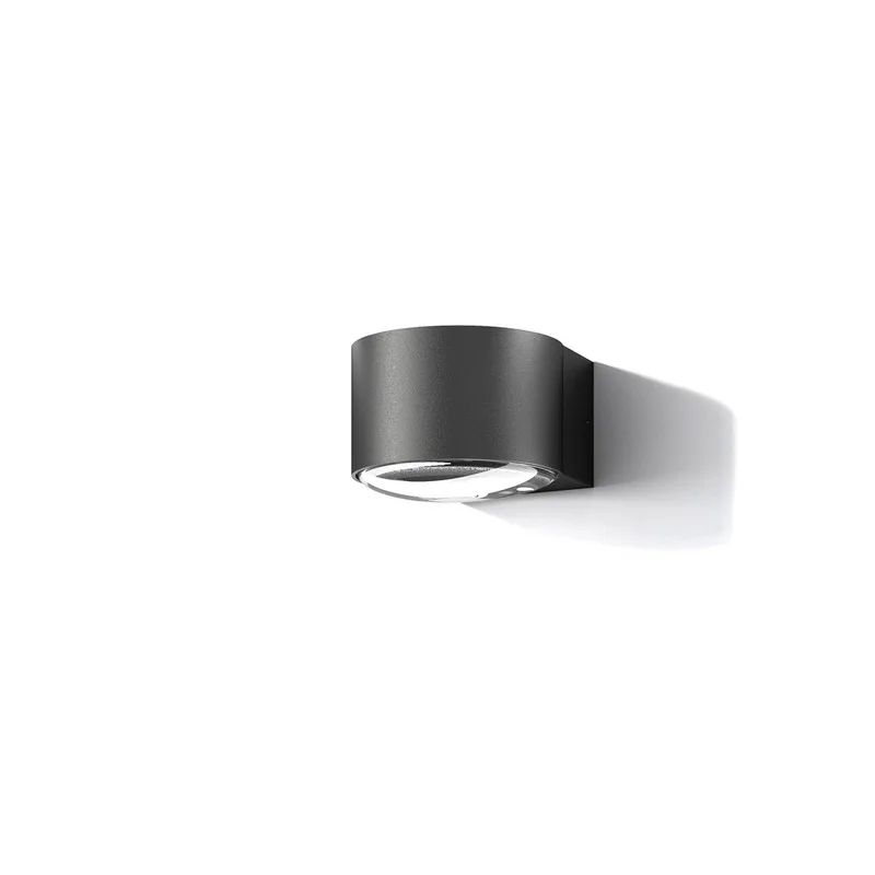 Frey LED wandlamp IP65 1x6W zwart van LOOM DESIGN in Zwart, Helder – productfoto