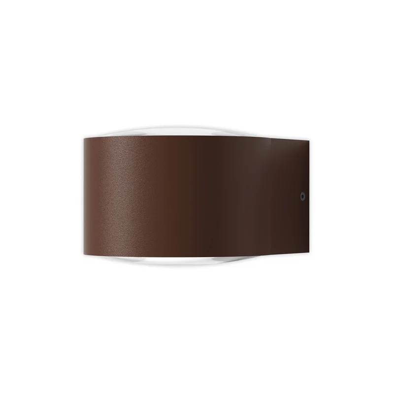 Frey LED wandlamp IP65 2x6W corten van LOOM DESIGN in Corten, Helder – productfoto