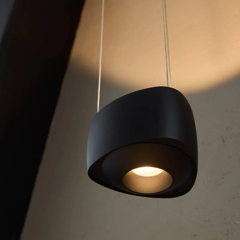 LED hanglamp Air, 13 cm, aluminium by LOOM DESIGN in Black – product photo
