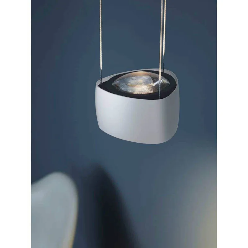 LED hanglamp Air, aluminium, 13 cm von LOOM DESIGN in Weiß – Produktfoto