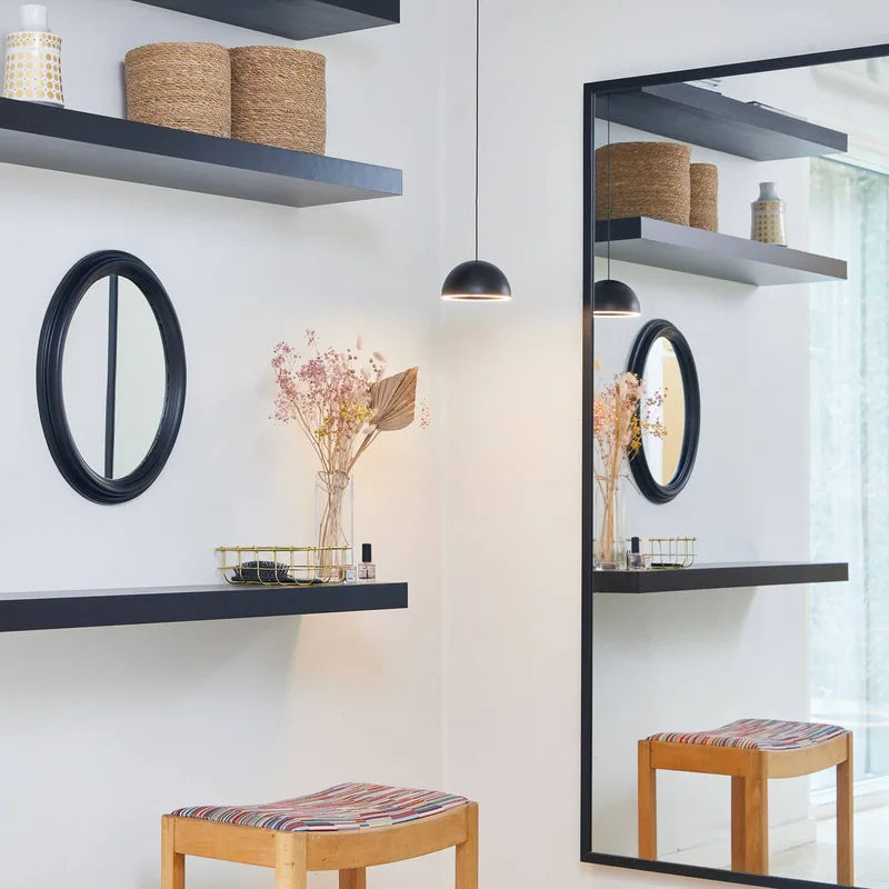 LED hanglamp Curve, aluminium, Ø 14 cm von LOOM DESIGN in Schwarz – Produktfoto 2 von 3