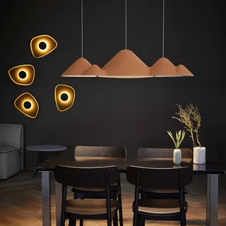 LED-hänglampa Panorama, gul/grå filt 106 cm von LOOM DESIGN in Gelb, Grau – Produktfoto 2 von 4