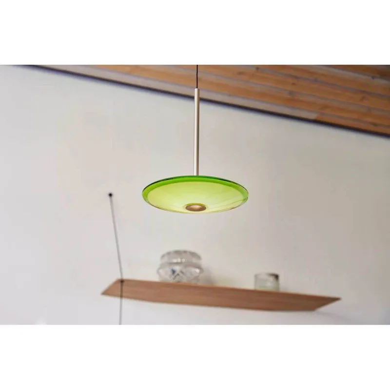 LED hanglamp Solene, glas, Ø 20 cm by LOOM DESIGN in Green – product photo 3 of 5