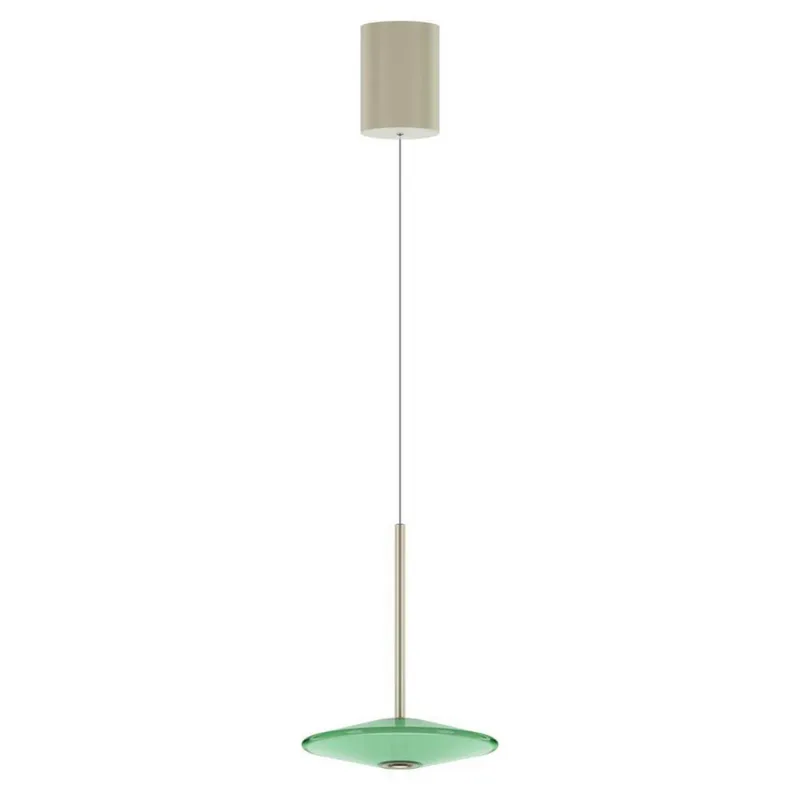 LED hanglamp Solene, glas, Ø 20 cm by LOOM DESIGN in Green – product photo