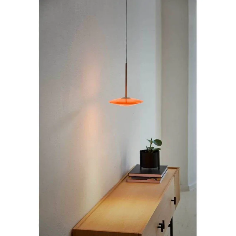 LED hanglamp Solene, glas, Ø 20 cm by LOOM DESIGN in Orange – product photo 4 of 5