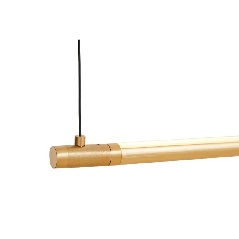 LED hanglamp Straw 200, aluminium van LOOM DESIGN in Goud – productfoto