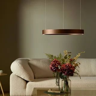 LED hanglamp Velora, Ø 60 cm, dimbaar by LOOM DESIGN in Karamelbruin – product photo 2 of 4