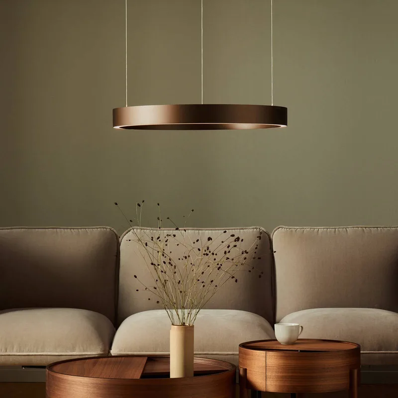 LED hanglamp Velora, Ø 60 cm, dimbaar by LOOM DESIGN in Karamelbruin – product photo 3 of 4