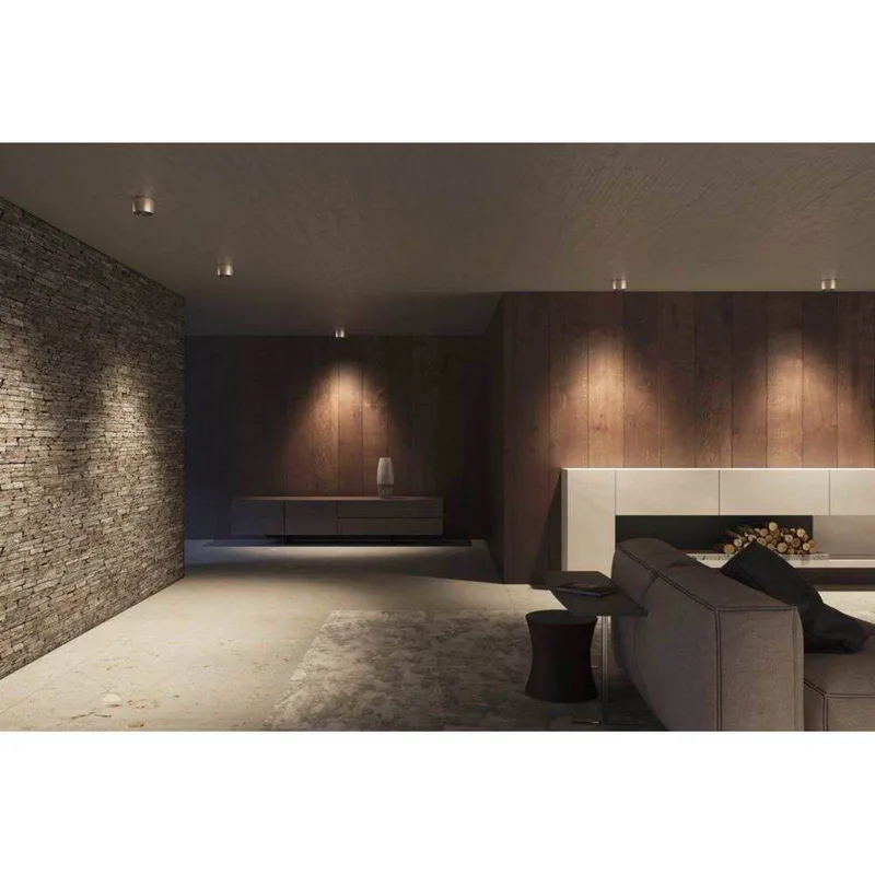LED plafondlamp Air, grijs, aluminium, Ø 10 cm by LOOM DESIGN in Ivory – product photo 3 of 4