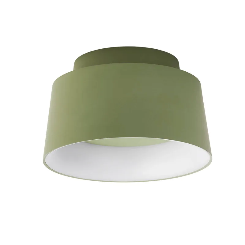 LED plafondlamp Cookie, aluminium Ø 15 cm de LOOM DESIGN en Vert – photo du produit 2 sur 2