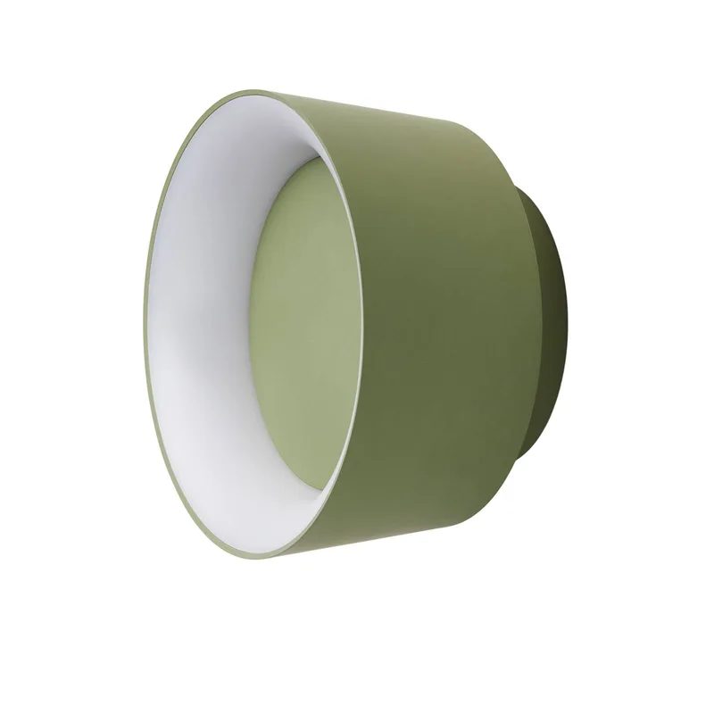 LED plafondlamp Cookie, aluminium Ø 15 cm van LOOM DESIGN in Groen – productfoto