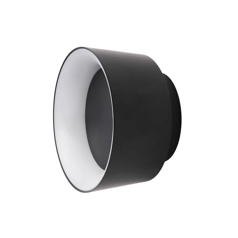 LED plafondlamp Cookie, aluminium Ø 15 cm van LOOM DESIGN in Zwart – productfoto