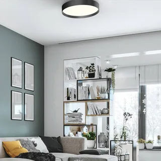 LED plafondlamp Lucia, Ø 35 cm aluminium från LOOM DESIGN i Svart – produktbild 5 av 5