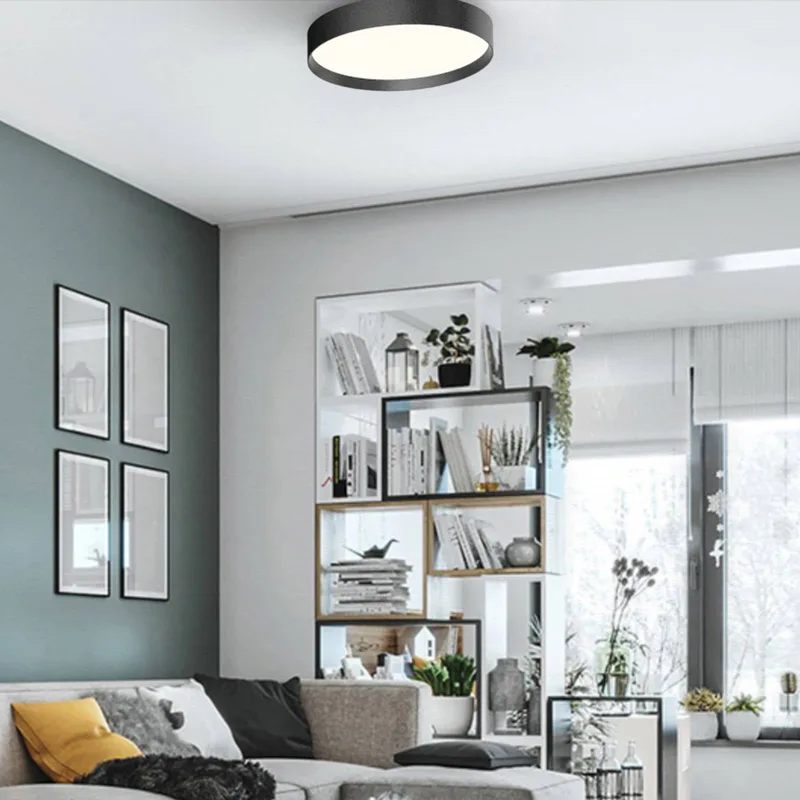 LED plafondlamp Lucia, Ø 35 cm aluminium från LOOM DESIGN i Svart – produktbild 5 av 5