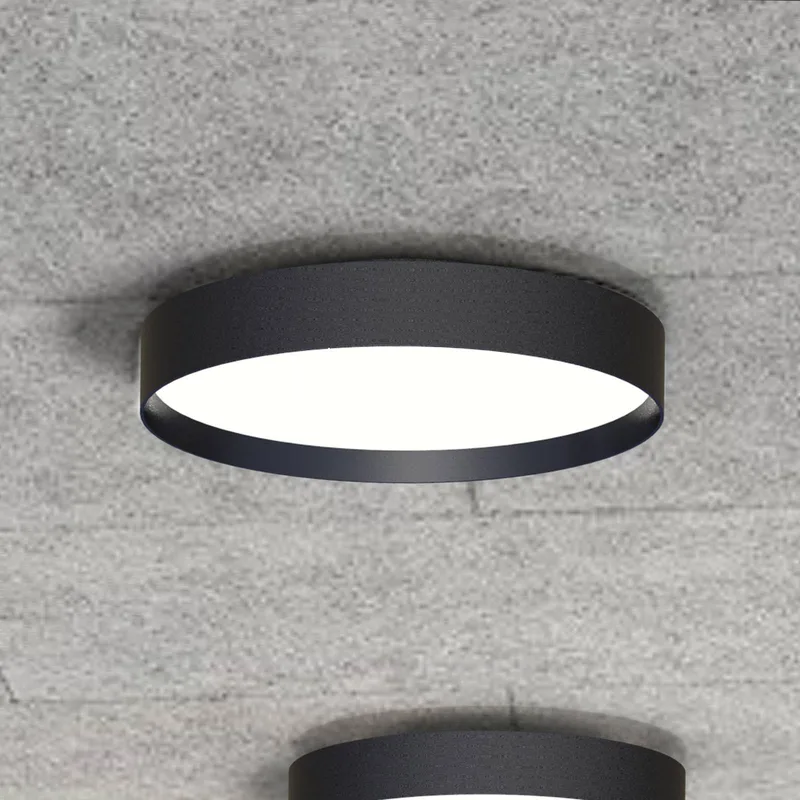 LED plafondlamp Lucia, Ø 45 cm aluminium by LOOM DESIGN in Black – product photo