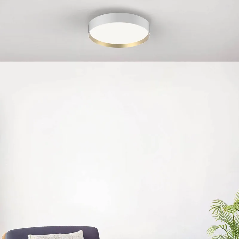 LED plafondlamp Lucia, wit/goudkleurig Ø 45 cm by LOOM DESIGN in White, Gold – product photo 3 of 4