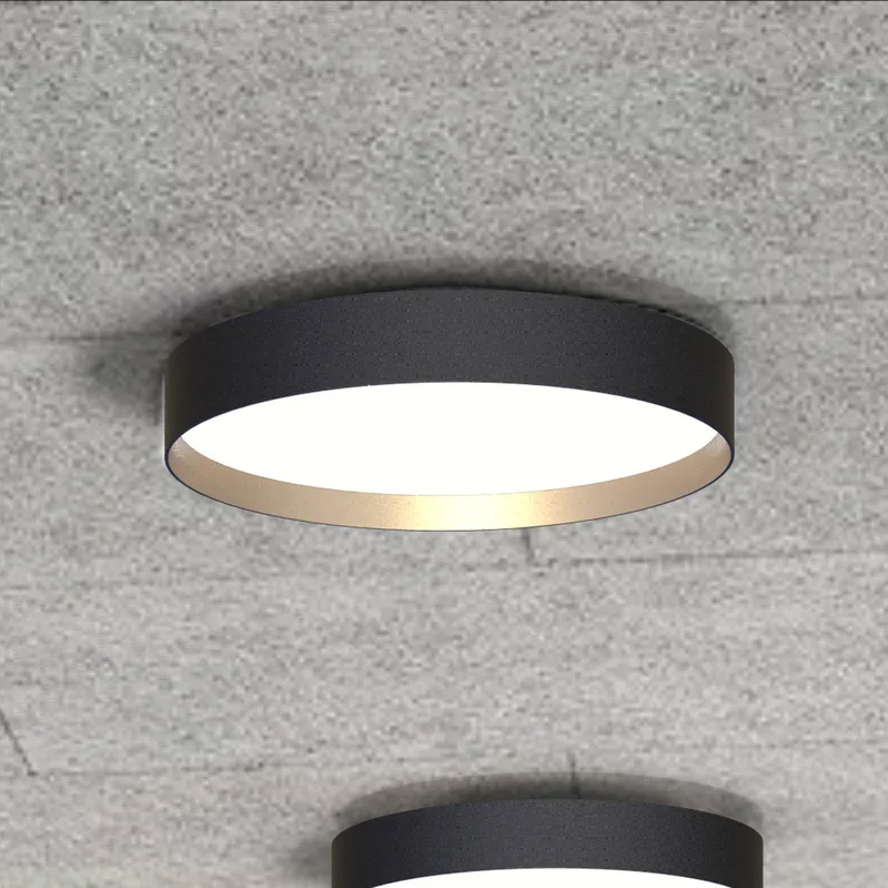 LED plafondlamp Lucia zwart/goudkleurig Ø 45 cm by LOOM DESIGN in Black, Gold – product photo