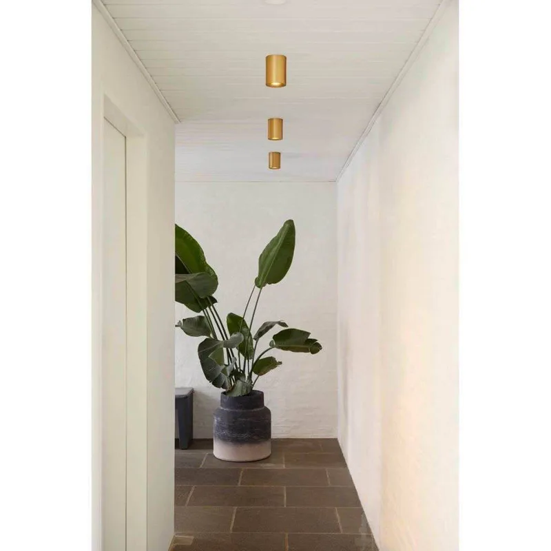 LED plafondlamp Nyx, IP54 van LOOM DESIGN in Messing – productfoto 2 van 2