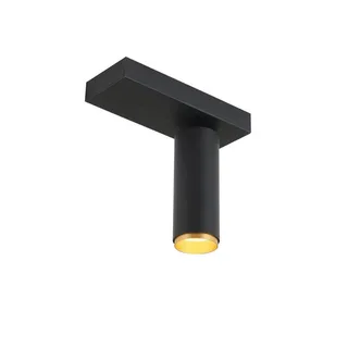 LED plafondspot X-Beam, 1-lamp, zwart från LOOM DESIGN i Svart, Guld – produktbild 1 av 5