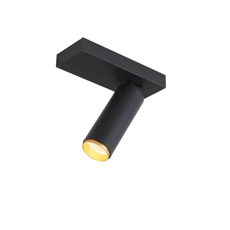 LED plafondspot X-Beam, 1-lamp, zwart från LOOM DESIGN i Svart, Guld – produktbild 2 av 5