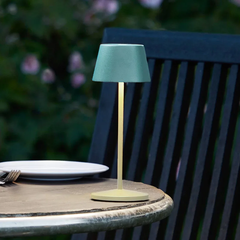 LED tafellamp op accu Modi Micro, IP65, groen de LOOM DESIGN en Groen-grijs – photo du produit