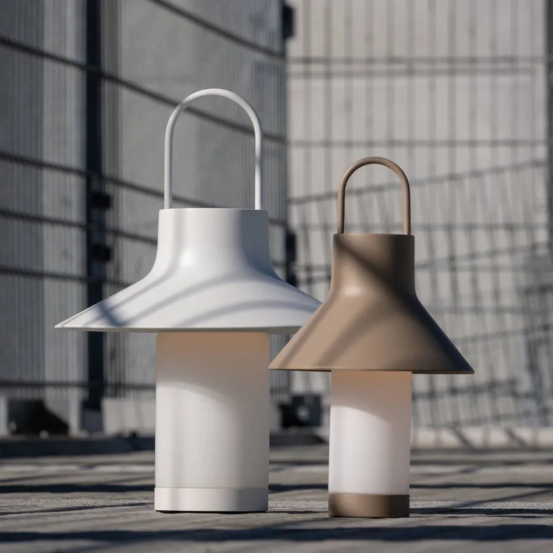 LED tafellamp op accu Shadow Small, IP65 by LOOM DESIGN in Beige – product photo 5 of 5
