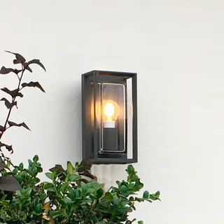 Loke buitenwandlamp met fitting by LOOM DESIGN in Black, Helder – product photo 1 of 3