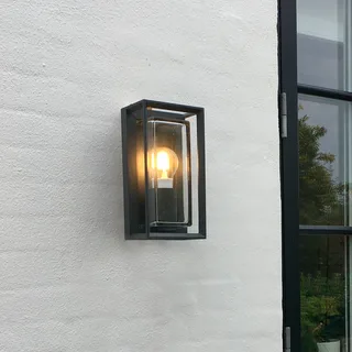 Loke buitenwandlamp met fitting by LOOM DESIGN in Black, Helder – product photo 2 of 3