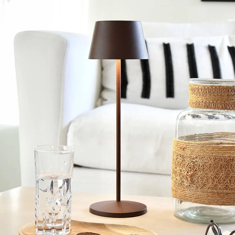 Modi LED terraslamp, corten by LOOM DESIGN in Roestbruin – product photo