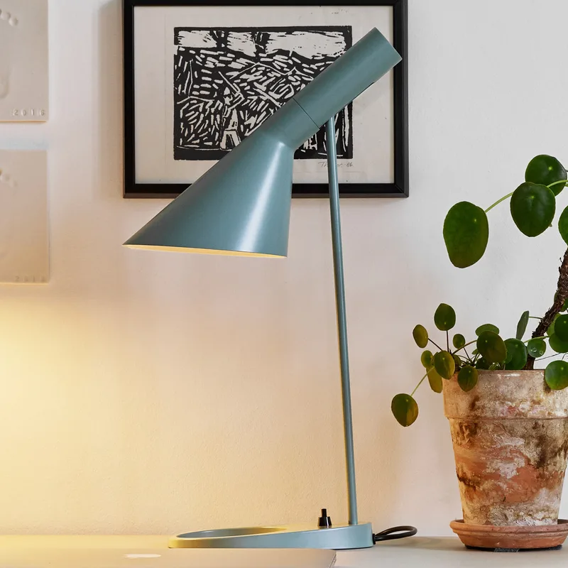 AJ Mini Tafellamp Pale Petroleum - Louis Poulsen - Woonkamer - Designer - Metaal - 1 lamp by Louis Poulsen – product photo