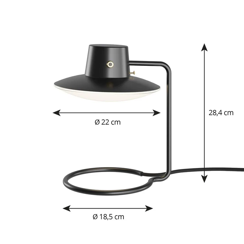 AJ Oxford Tafellamp H28 Black/Opal by Louis Poulsen – product photo 3 of 5