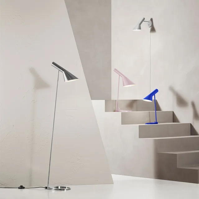 AJ Vloerlamp Polished Steel - Louis Poulsen - Woonkamer - Designer - Metaal - 1 lamp