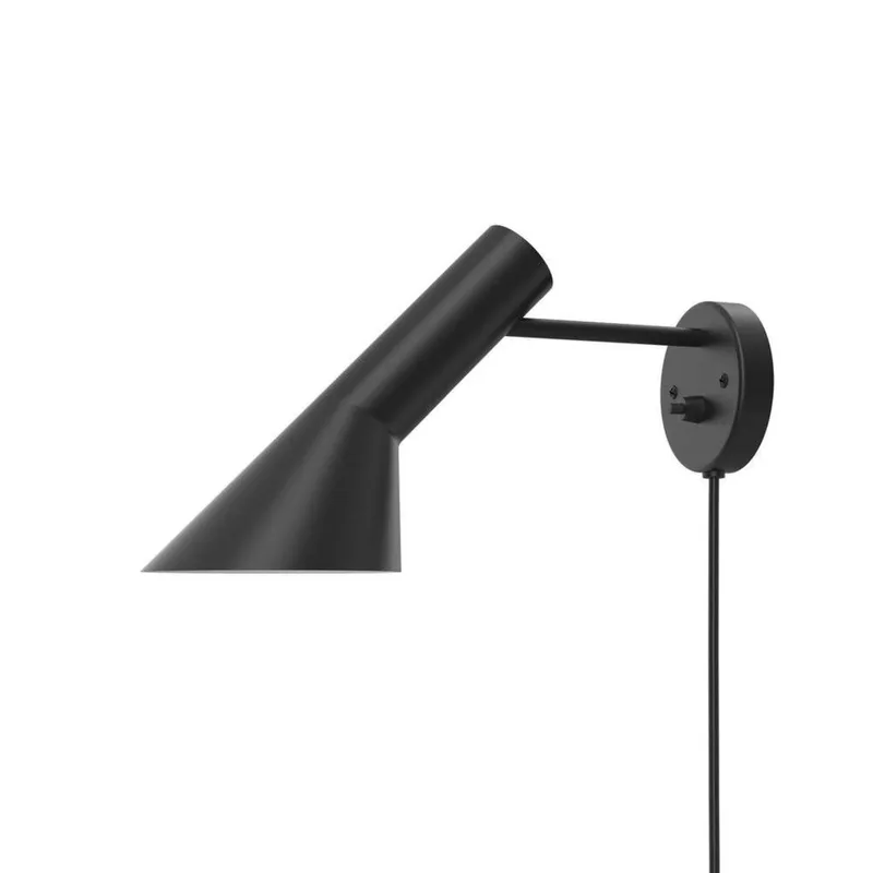 AJ Wandlamp Zwart - Louis Poulsen - Woonkamer - Designer - Metaal - 1 lamp by Louis Poulsen – product photo
