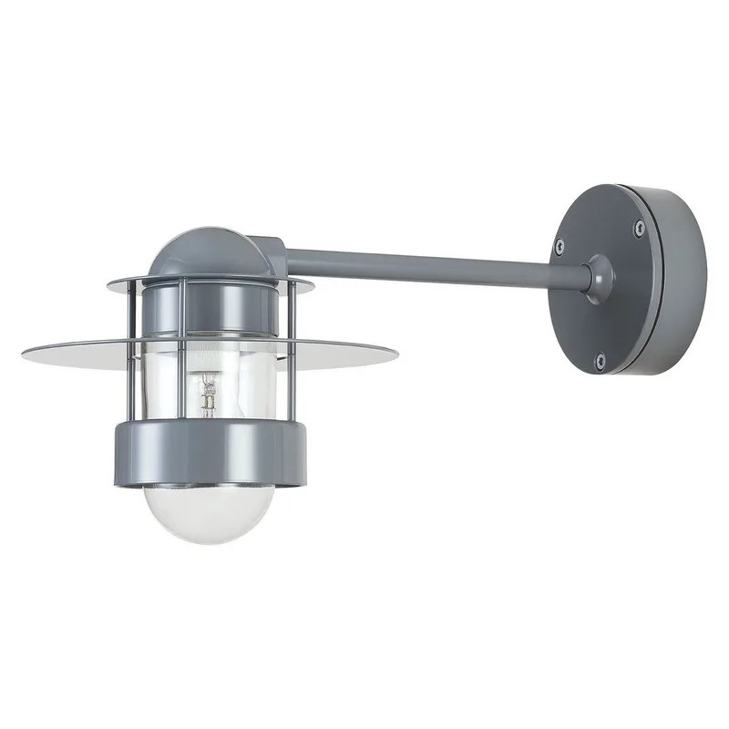 Albertslund Wandlamp Grijs Lang E27 - Louis Poulsen - Designer - Metaal - 1 lamp by Louis Poulsen – product photo