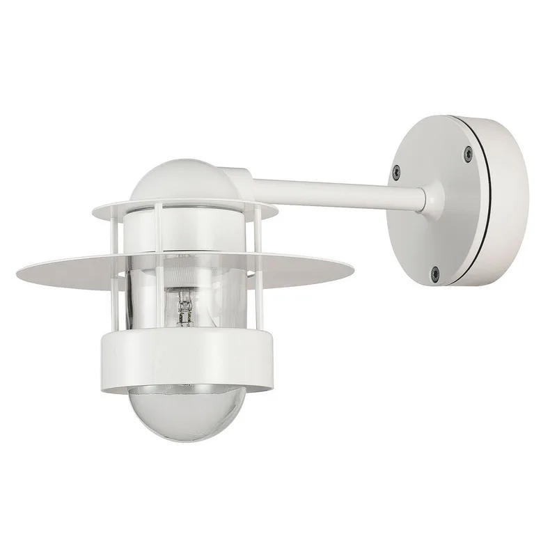 Albertslund wandlamp Wit Kort E27 - Louis Poulsen - Designer - Metaal - 1 lamp von Louis Poulsen – Produktfoto