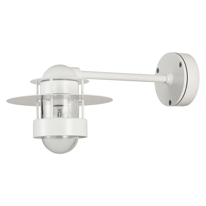 Albertslund Wandlamp Wit Lang E27 - Louis Poulsen - Designer - Metaal - 1 lamp von Louis Poulsen – Produktfoto