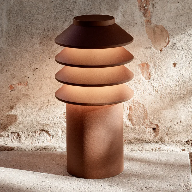 Bysted Garden 25 cm voetplaat corten 927 - Louis Poulsen - Designer - Aluminium - 1 lamp by Louis Poulsen – product photo